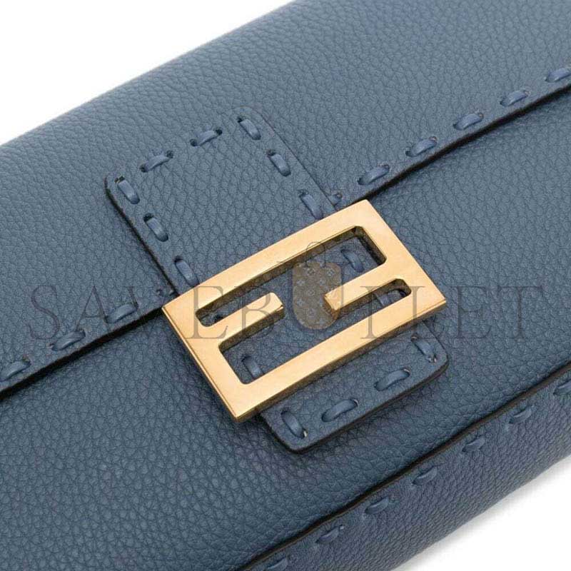 FENDI BAGUETTE LEATHER SHOULDER BAG (28*15*6.5cm) 